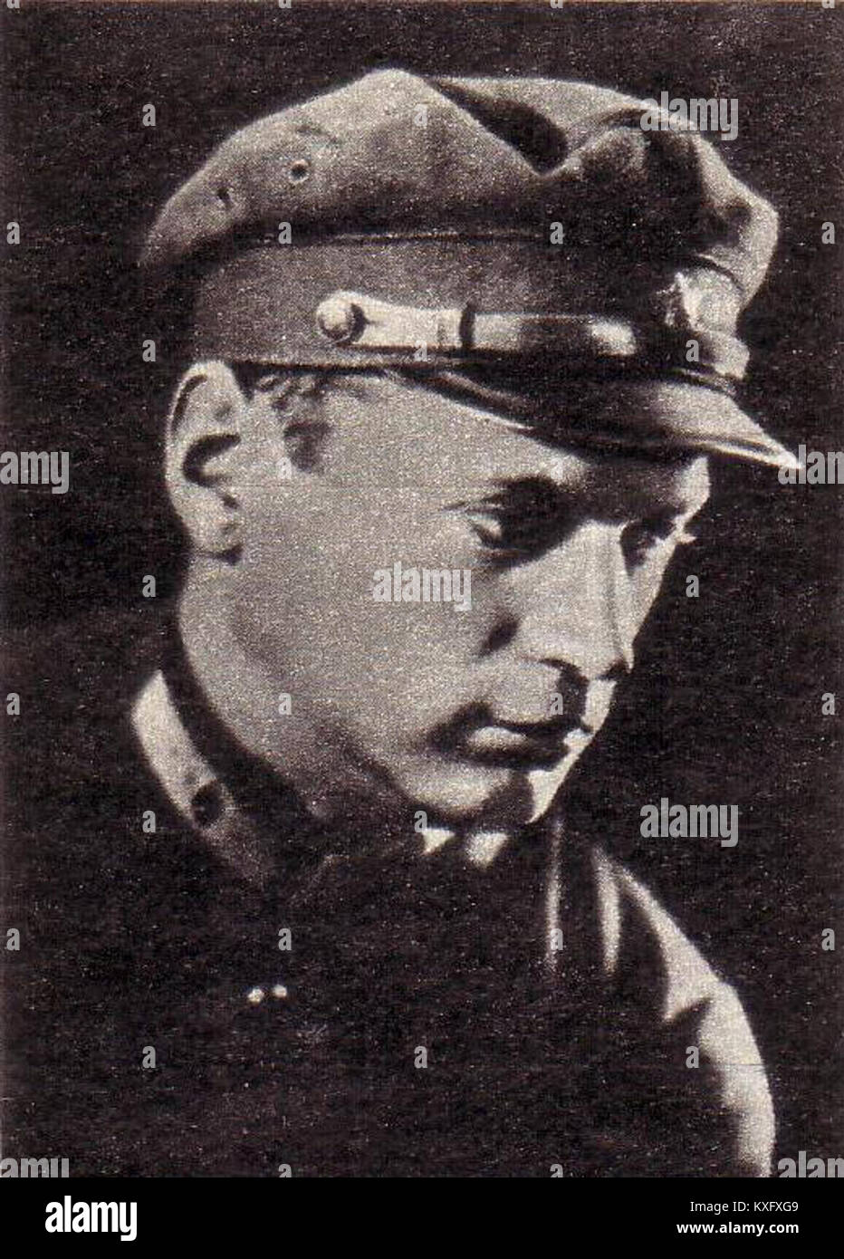 Evgeny Ptukhin (1902–1942) war ein sowjetischer Militärkommandant und Flieger, der vor und während des Zweiten Weltkriegs für seine Dienste in der Roten Armee anerkannt wurde Stockfoto