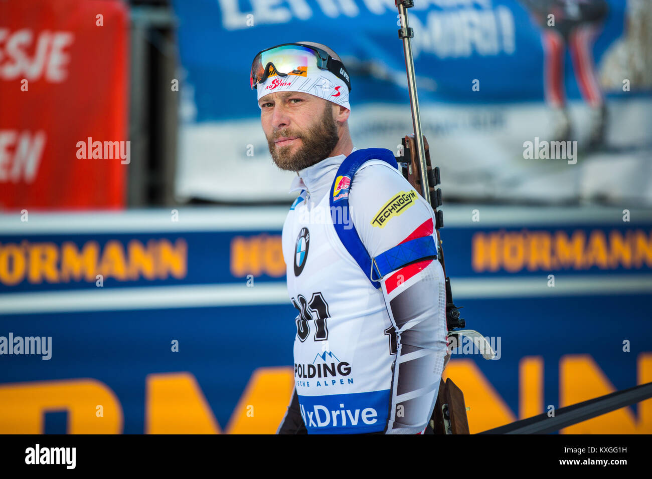 Ruhpolding, Deutschland. 10 Jan, 2018. Daniel Mesotitsch (101