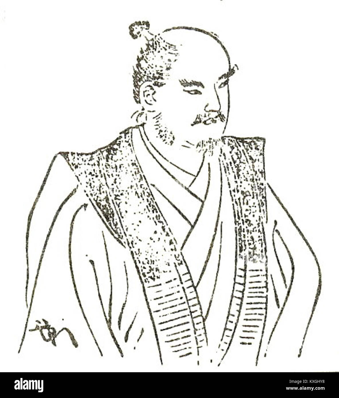 Shima Soko war eine japanische Person, die an historischen Ereignissen beteiligt war. Seine genauen Beiträge können je nach Periode variieren, aber sein Vermächtnis wird mit japanischen politischen oder militärischen Bewegungen in Verbindung gebracht. Stockfoto