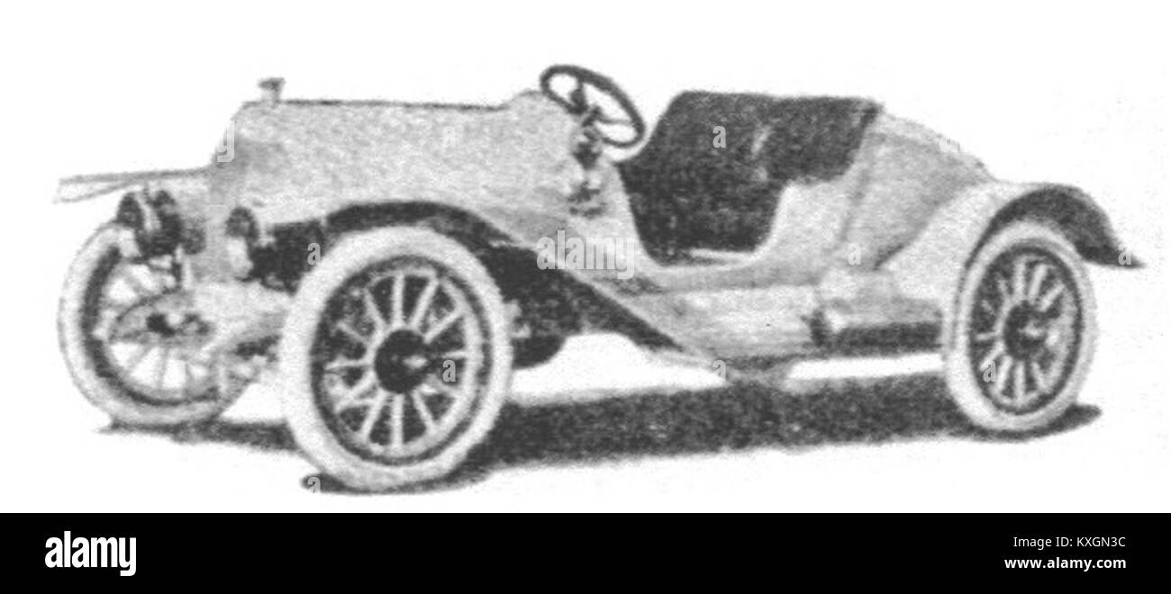 Ein 1914er Metropol Gentlemen’s Roadster-Automobil, repräsentativ für das Fahrzeugdesign des frühen 20. Jahrhunderts mit offener Karosserie, Drahträdern und Benzinmotor für den persönlichen Transport. Stockfoto