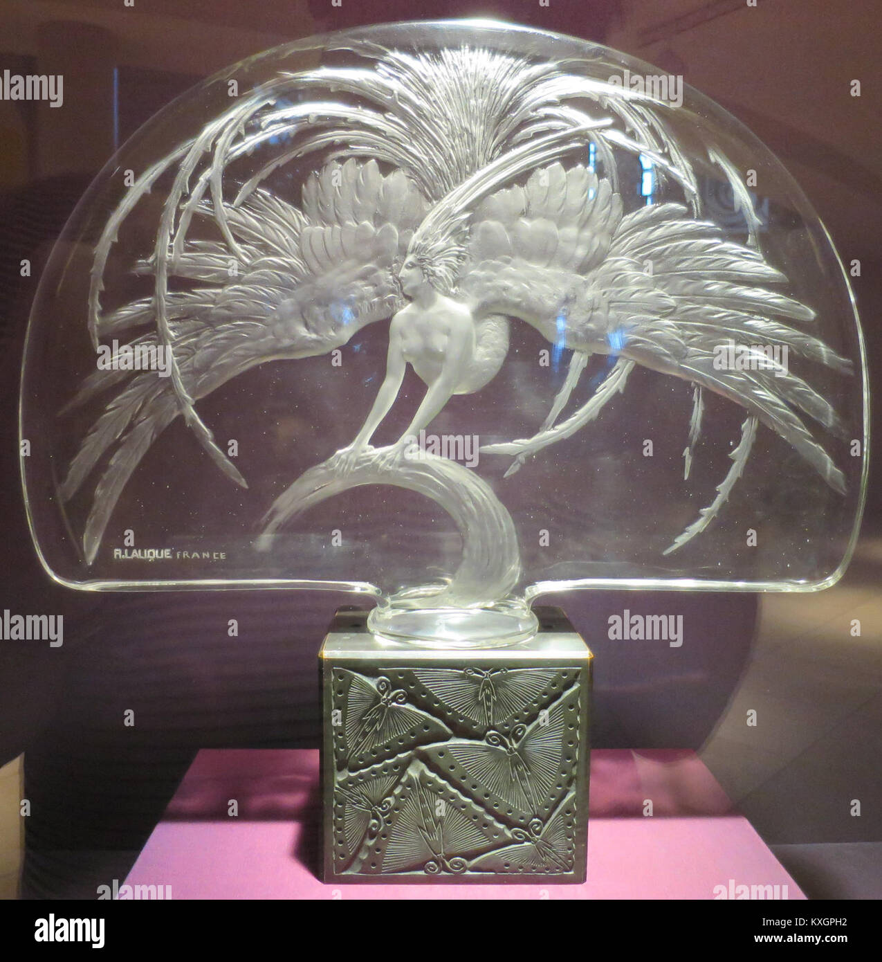 "Oiseau de Feu" made by René Lalique, Dayton Art Institute Stockfoto