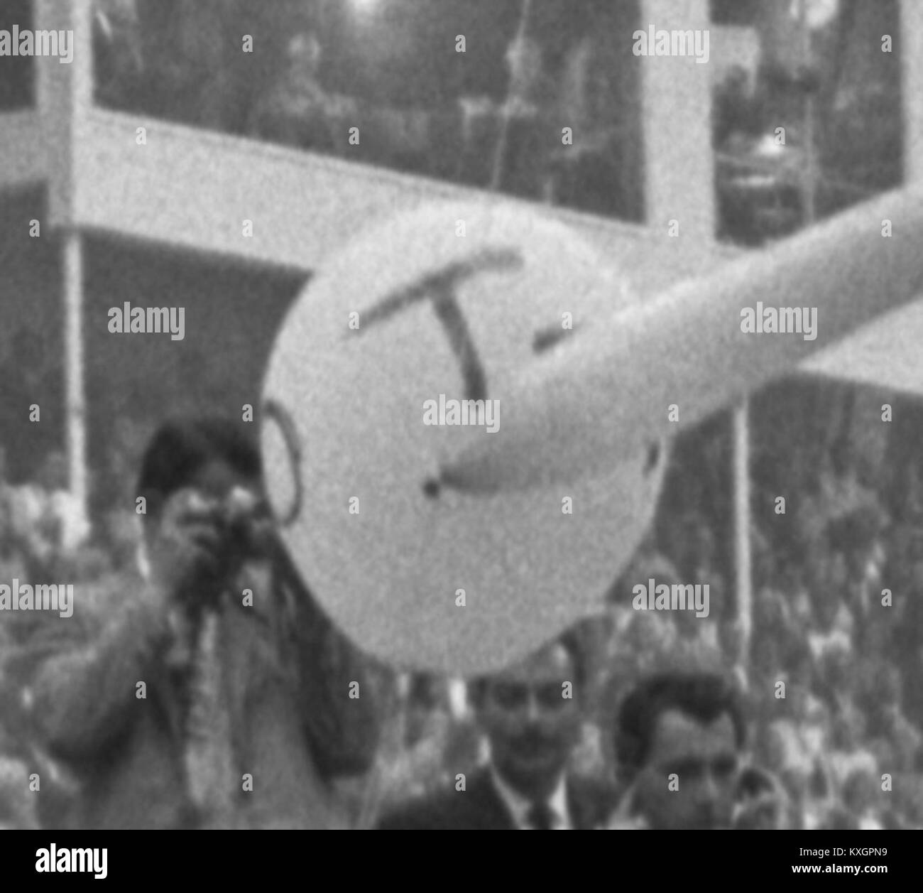 Ein Foto vom August 1964 zeigt Delegierte und Beobachter auf der Democratic National Convention in Boardwalk Hall, Atlantic City, wo Lyndon B. Johnson als Präsident und Hubert Humphrey als Vizepräsident nominiert wurde. Stockfoto