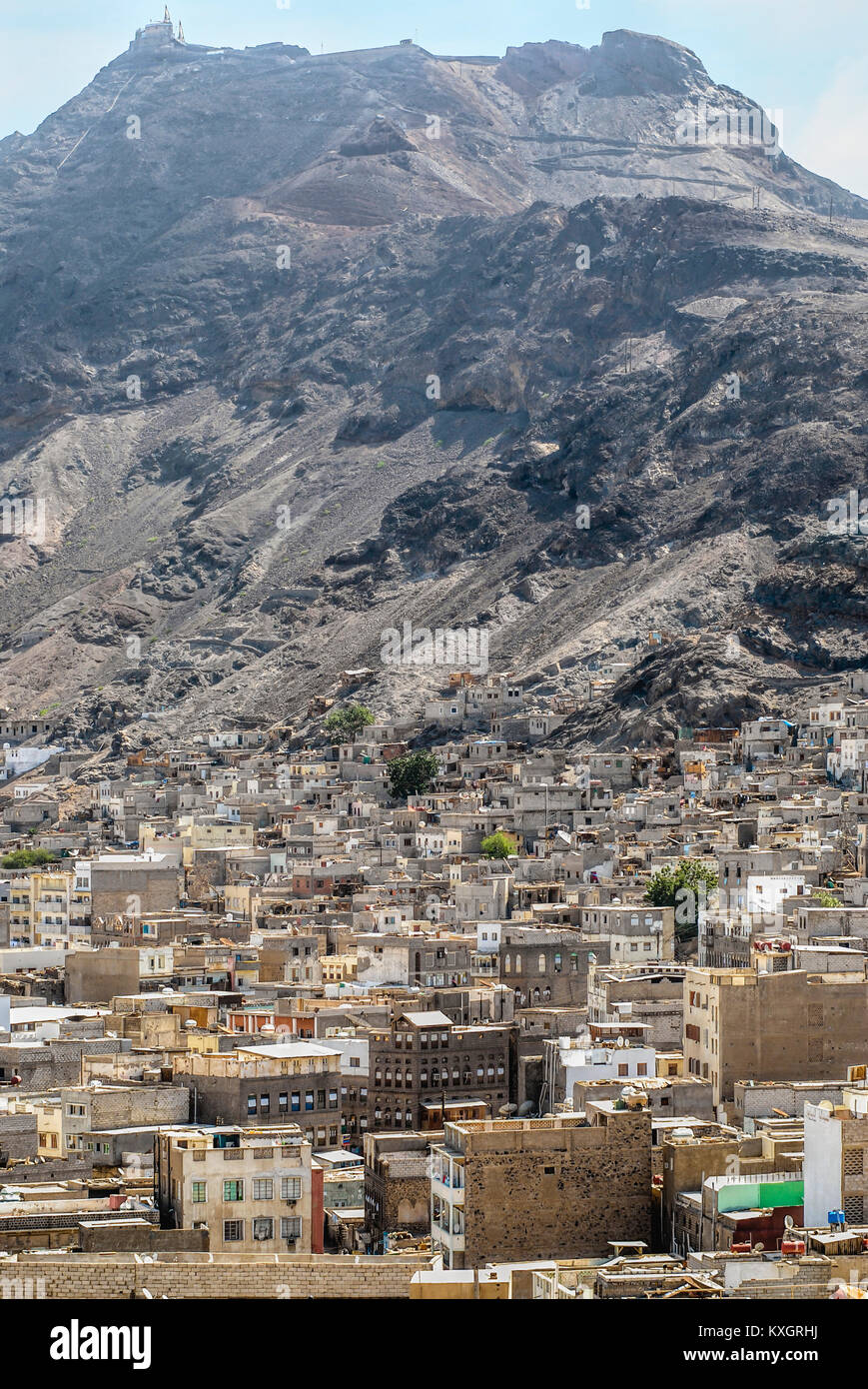 Blick über das Stadtzentrum von Aden, Jemen, Afrika Stockfoto