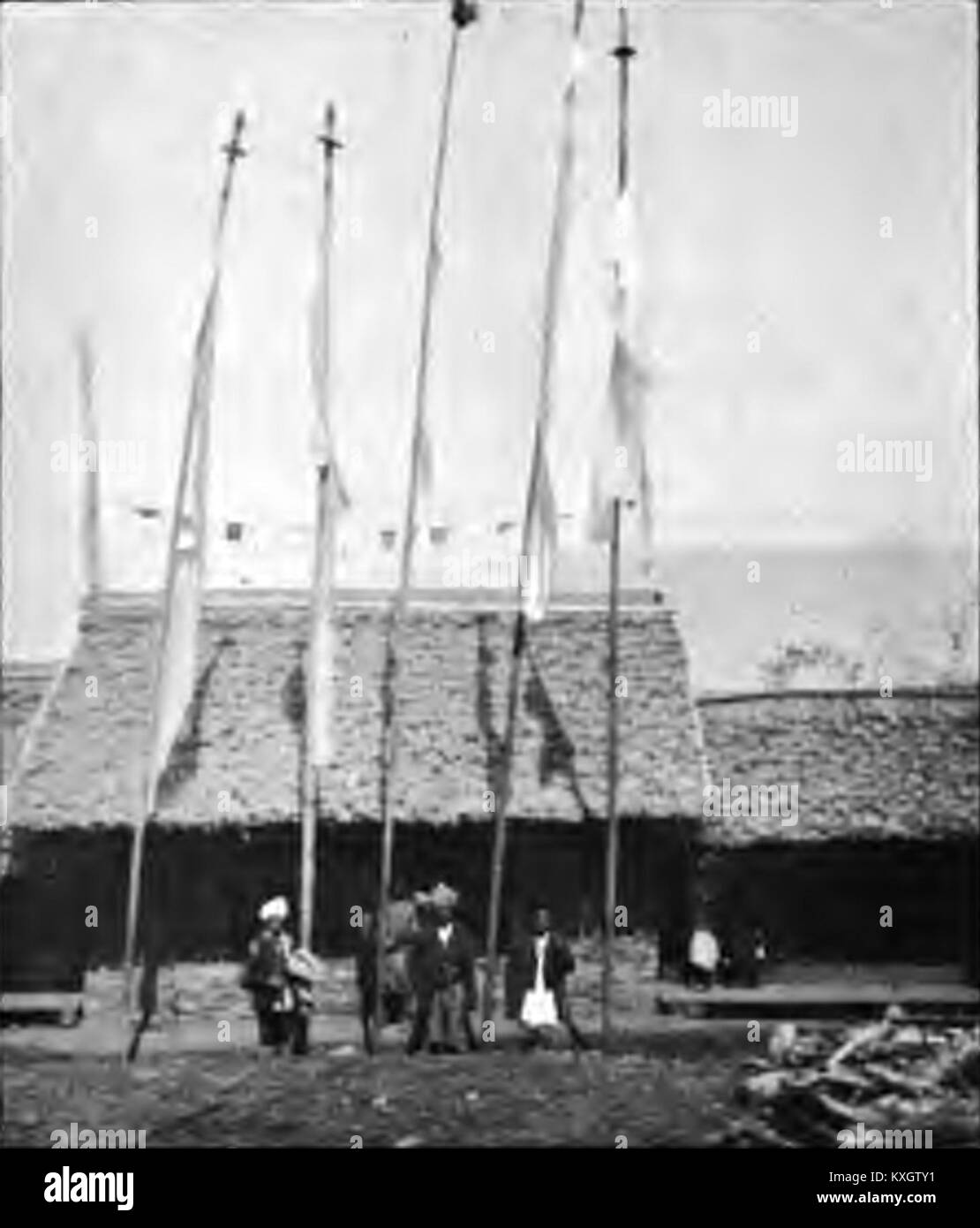 Der Titel weist auf ein Publizismushaus in Sikkim, Indien hin, wahrscheinlich ein Beispiel für lokale Architektur oder Gemeindewohnungsstätte in einer Himalaya-Region, obwohl keine genauen Details angegeben werden. Stockfoto