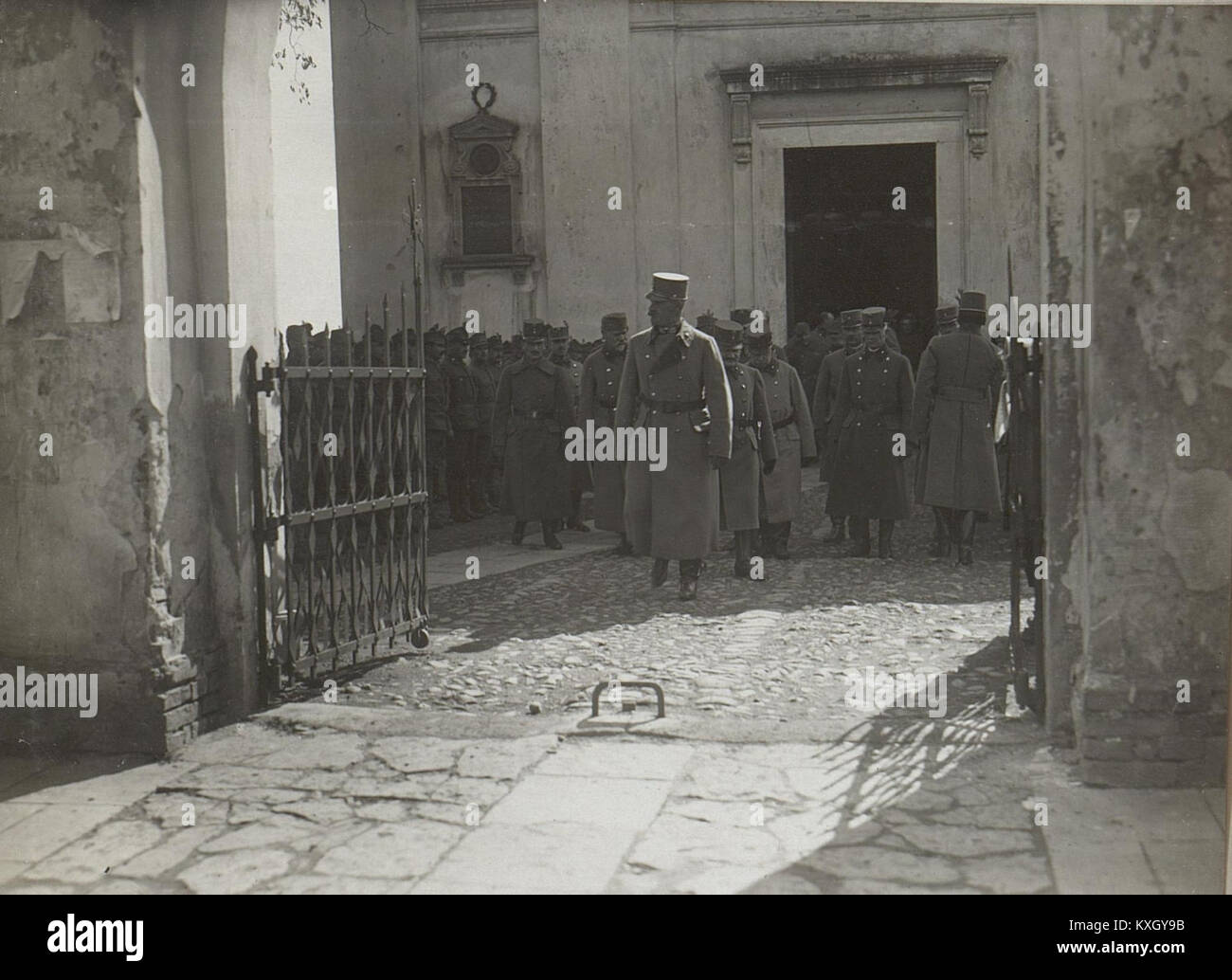 Abschiedsgottesdienst anlässlich d. Auflösung d. 7. A.k. am 14.4.1918. (BildID) 15666105 Stockfoto