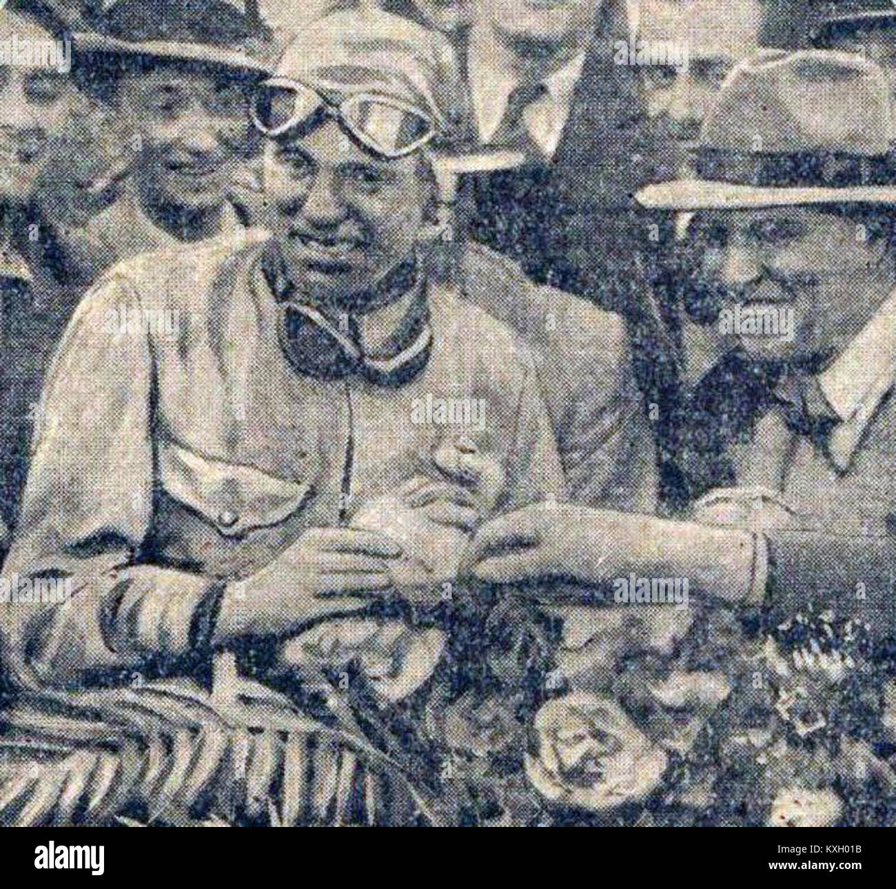 Der italienische Rennfahrer Achille Varzi gewann 1933 den Großen Preis von Monaco und war damit ein wichtiger Moment in der frühen Motorsportgeschichte. Stockfoto