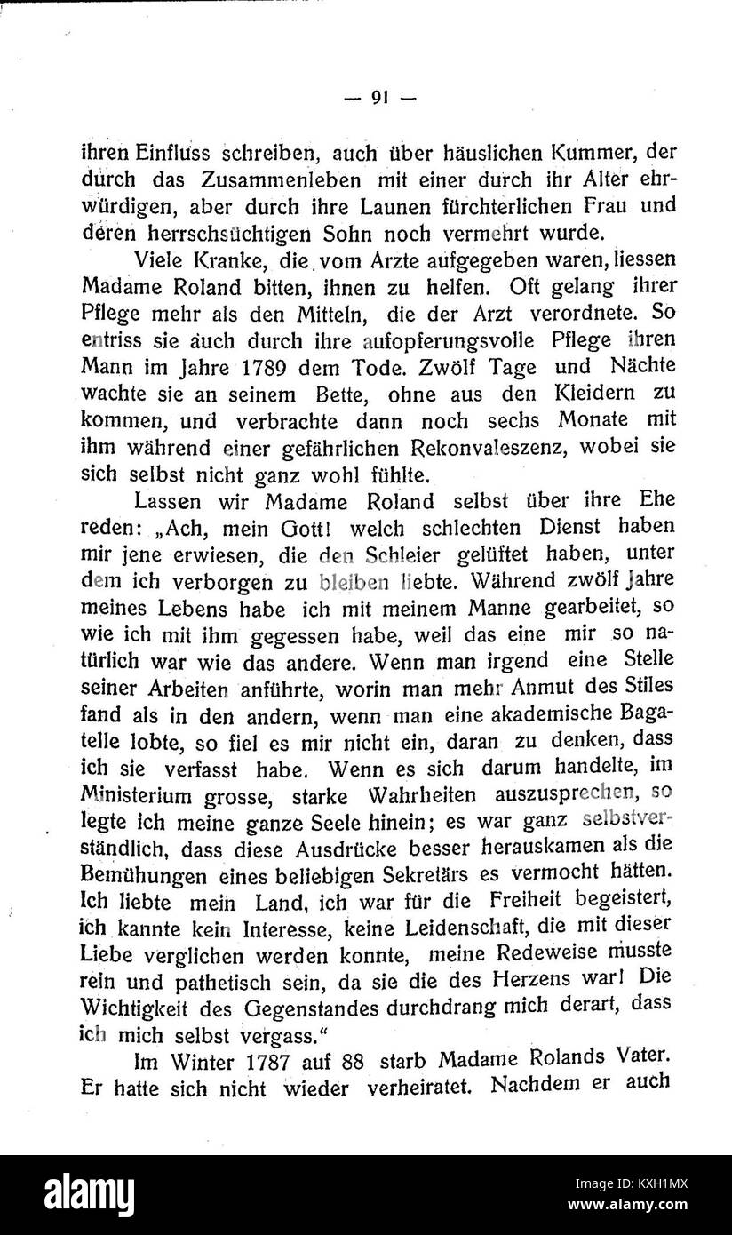 Ein Kupferstich aus „die berühmten Frauen der französischen Revolution“ von Hermann Adler zeigt revolutionäre Frauen und zeigt historische Porträts von Figuren, die im Mittelpunkt der Ereignisse von 1789–1799 stehen. Stockfoto