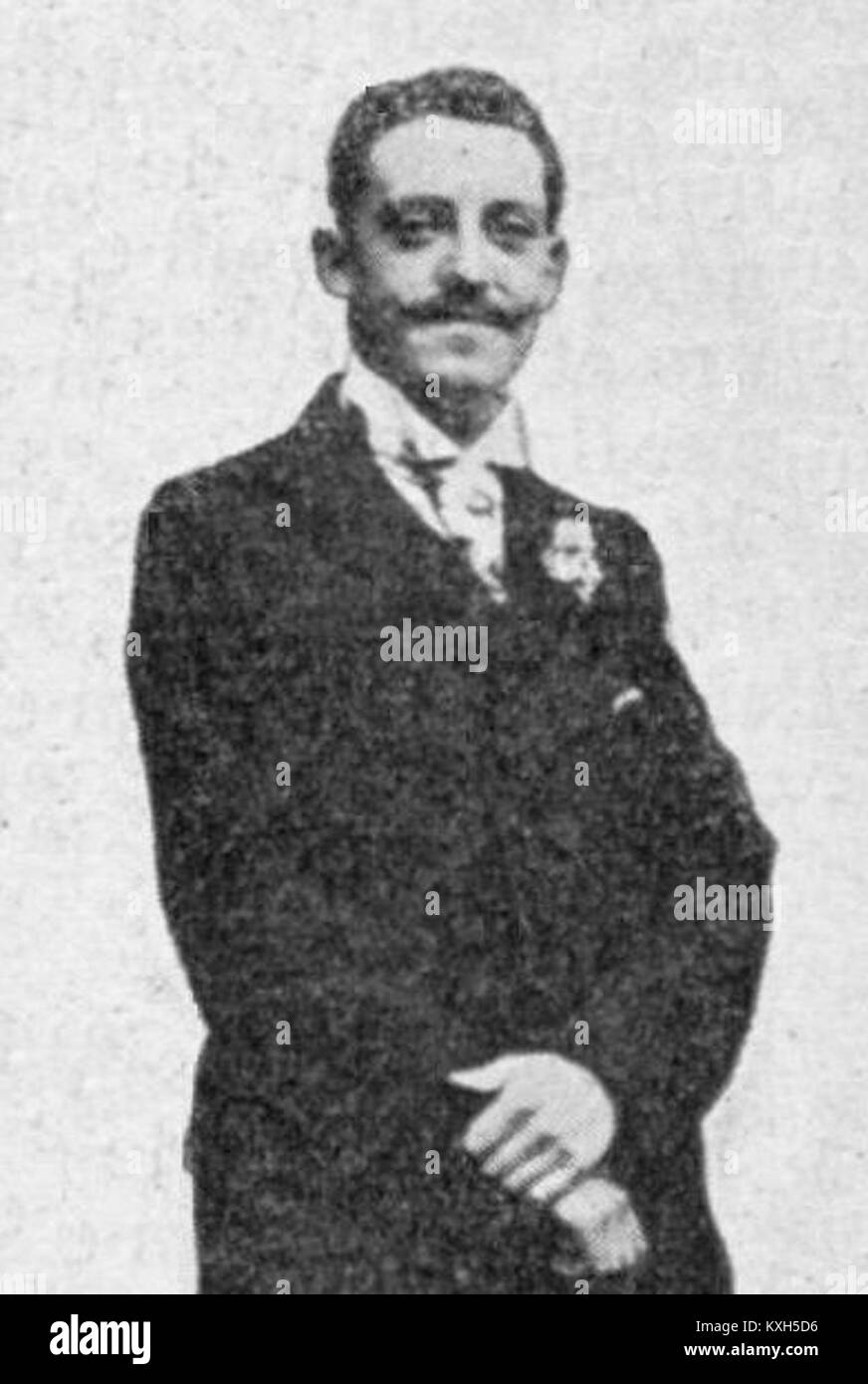 Albert Ayat gewann bei den Olympischen Spielen 1900 in Paris eine Goldmedaille und war damit ein bedeutender Erfolg in der frühen Olympischen Geschichte und trug zur Entwicklung des internationalen Sportwettkampfes bei. Stockfoto