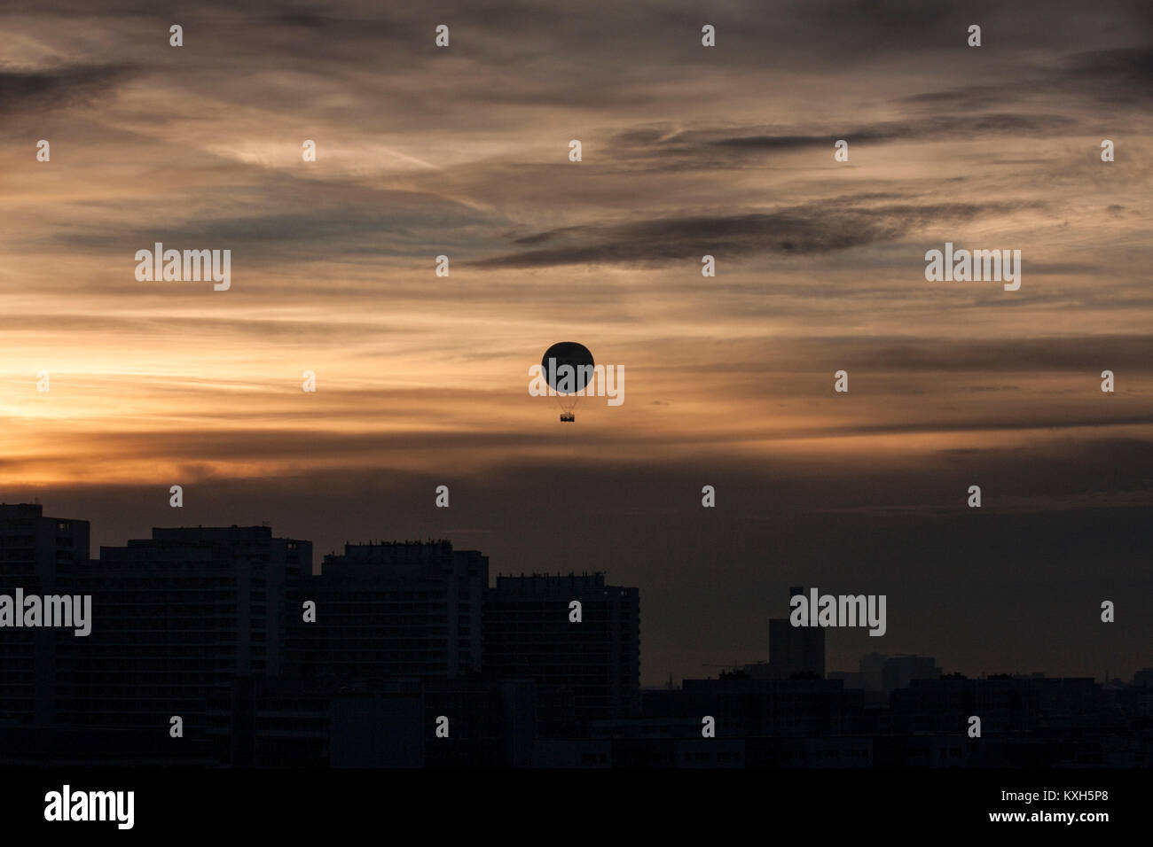 Silhouette Berlin Stockfoto