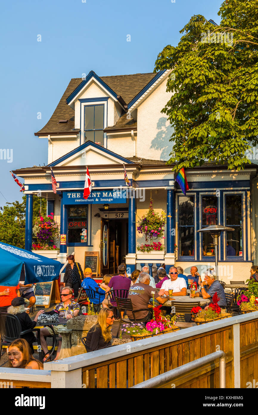 Die gebogene Mast Restaurant und Lounge in der James Bay Area von Victoria, der auch als Garden City auf Vancouver Island in British Columbia, Kanada bekannt Stockfoto