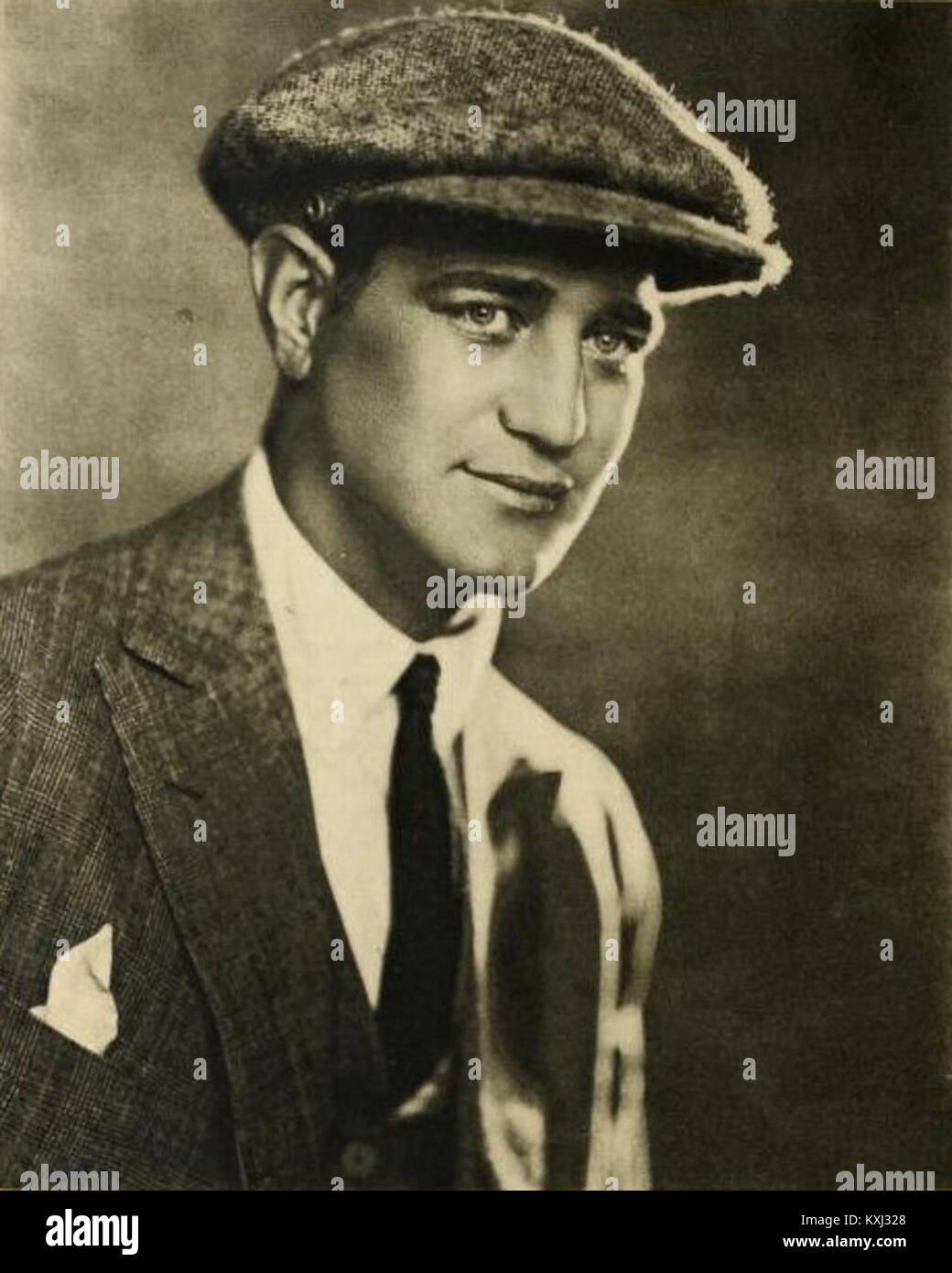 Art ACORD war ein US-amerikanischer Stummfilmschauspieler und Rodeo-Champion, der 1924 in der Publikation Stars of the Photoplay erschien. Das Bild zeigt seine Prominenz im frühen Hollywood-Kino. Stockfoto