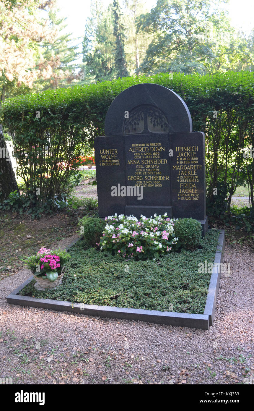 Bockenheim, Neuer Friedhof Grab 6 - 136 Dorn-Schneider - Jäckle Stockfoto