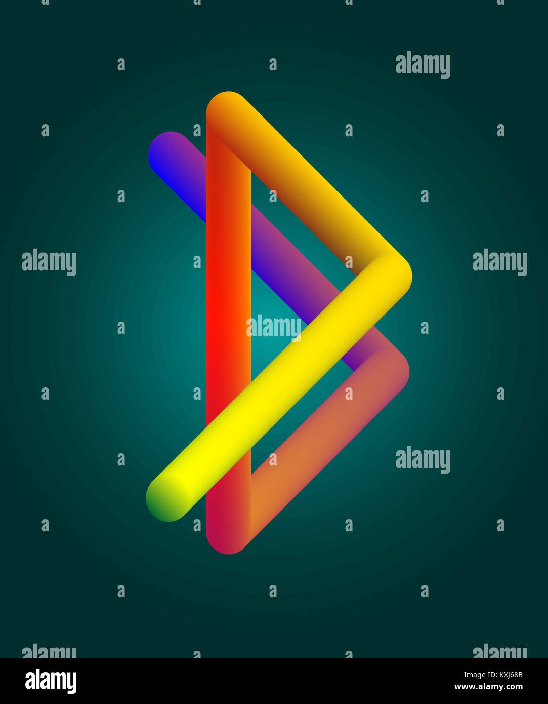 Trendy abstrakte farbenfrohe flüssigen Form, flüssige Element mit Regenbogen Farbverlauf Wave. Kann als Hintergrund für Karte und Web Design, Banner & Plakate verwendet werden. Stock Vektor