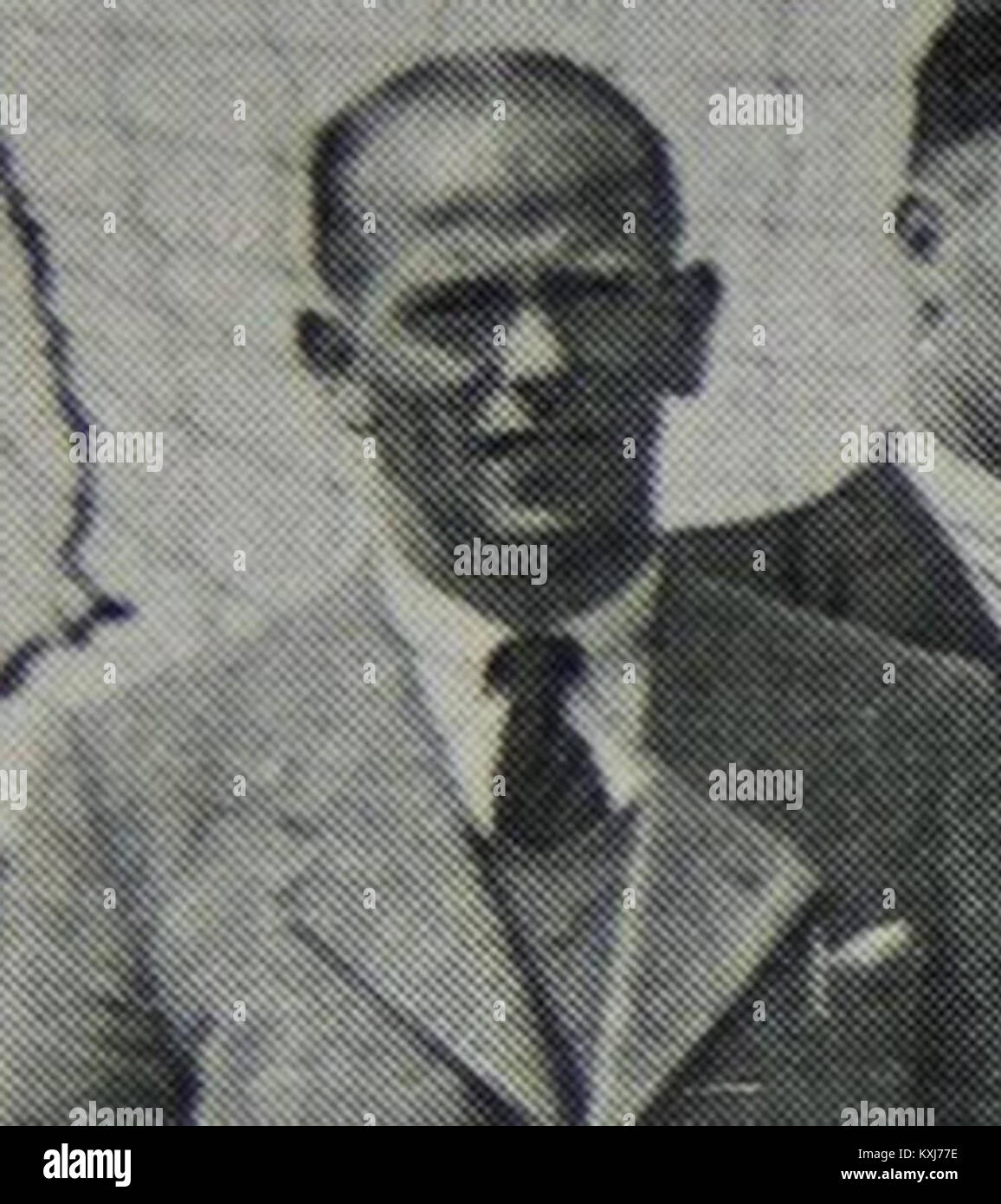 Barend de Boer war ein niederländischer Fußballtrainer, der von 1944 bis 1964 J.V.C. Julianadorp trainierte. Dieses Foto vom 17. April 1946 fängt ihn während seiner Amtszeit ein. Stockfoto