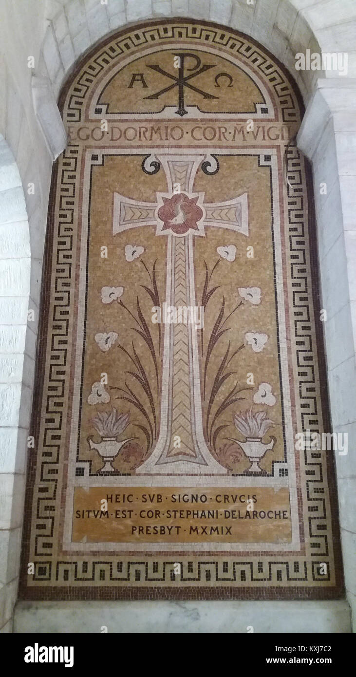 Basilika Saint-Martin d'Ainay-Intérieur - Mosaïque Stockfoto