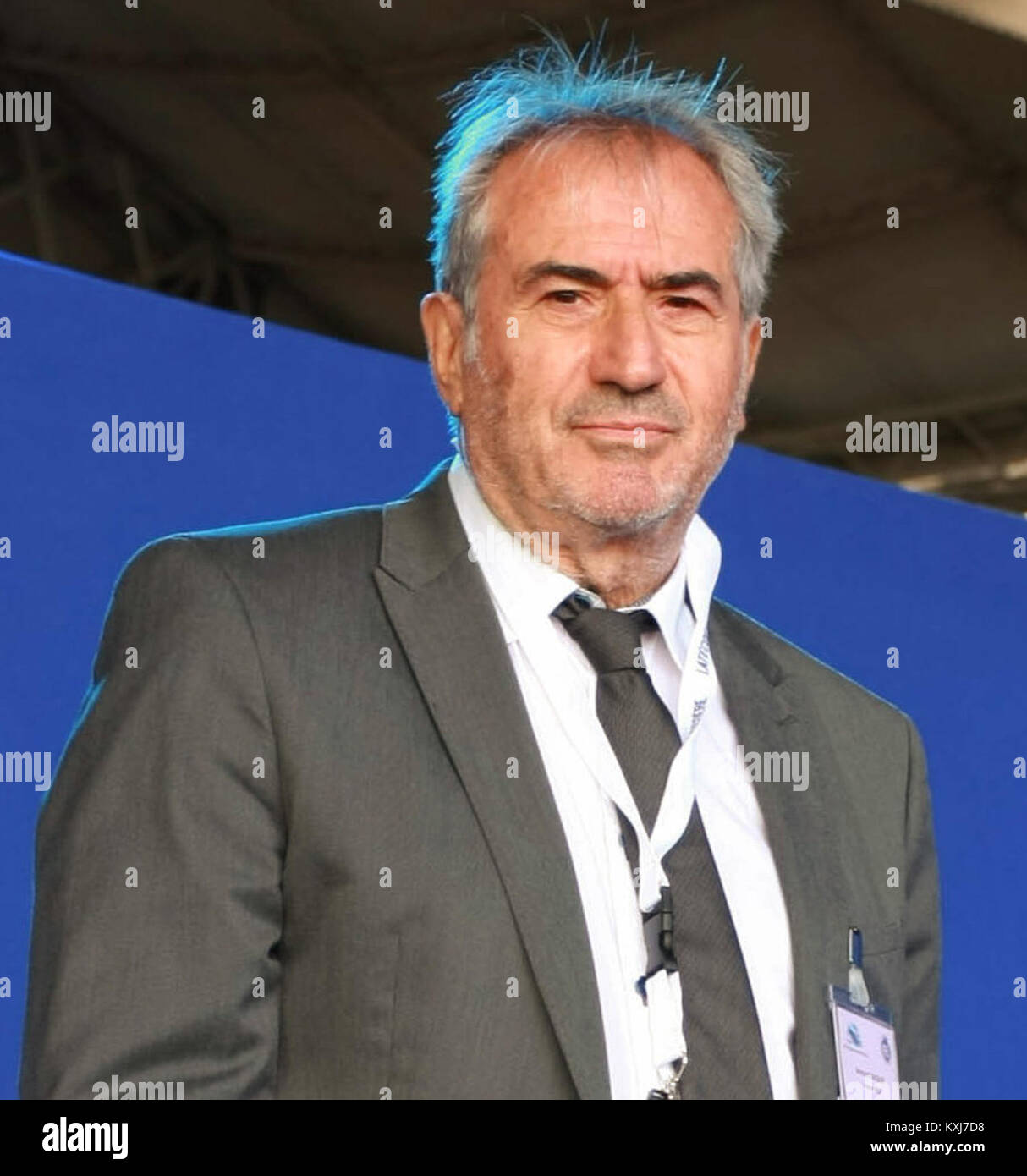 Foto von Bernard Bacquié beim Abflug des RAID Latécoère - Aéropostale, einer Flugzeugveranstaltung. Stockfoto