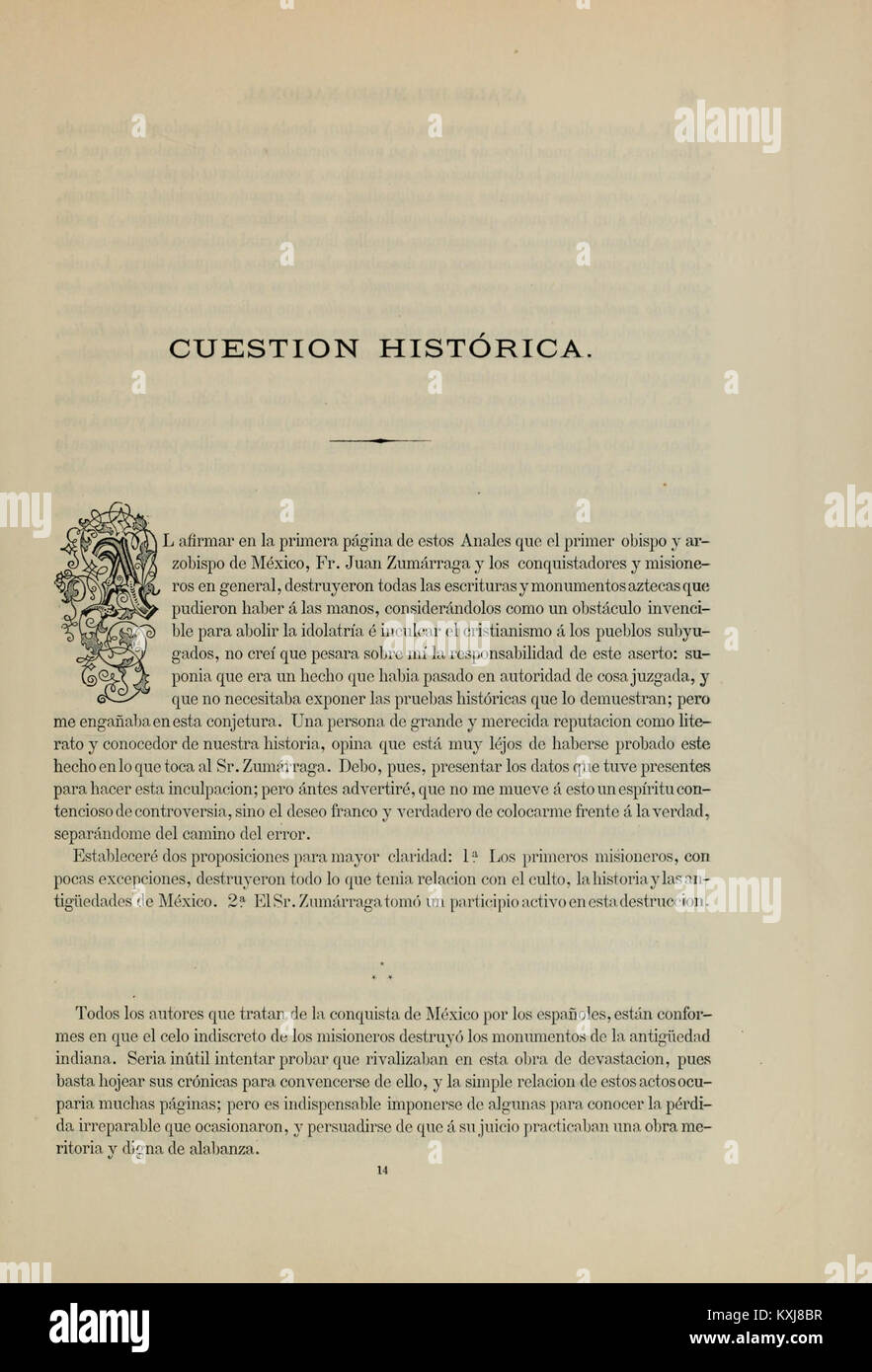 Anales del Museo Nacional de México BHL 35882424 Stockfoto