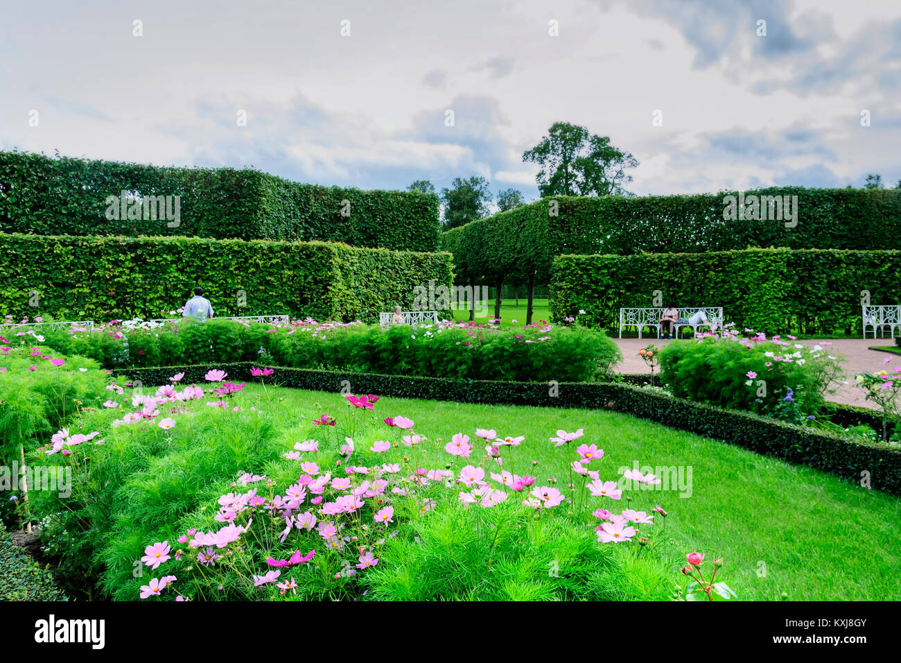 Catherine Park in Zarskoje Selo in der Nähe von St. Petersburg, Russland Stockfoto