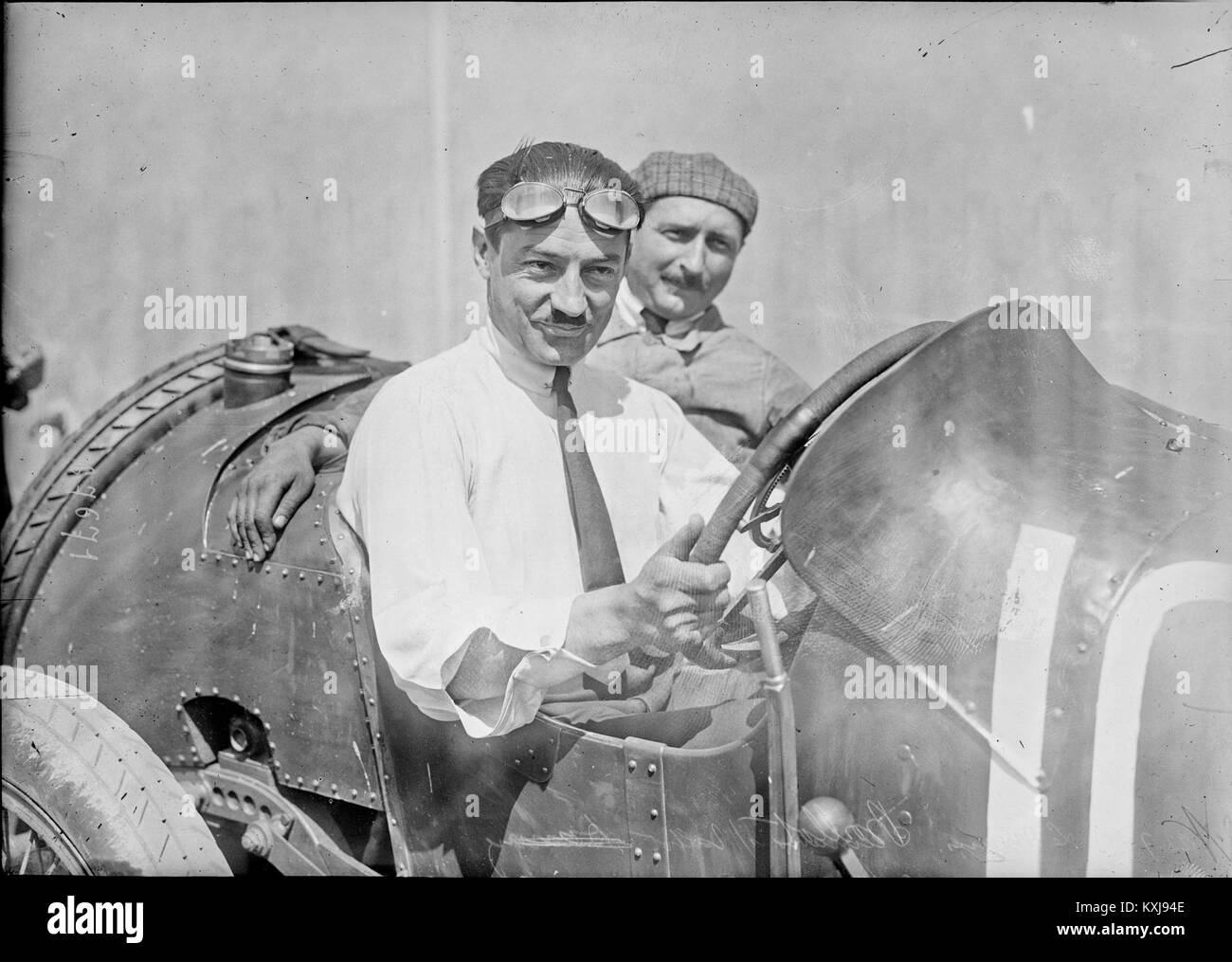 André Boillot beim Grand Prix von Frankreich 1921 Stockfoto