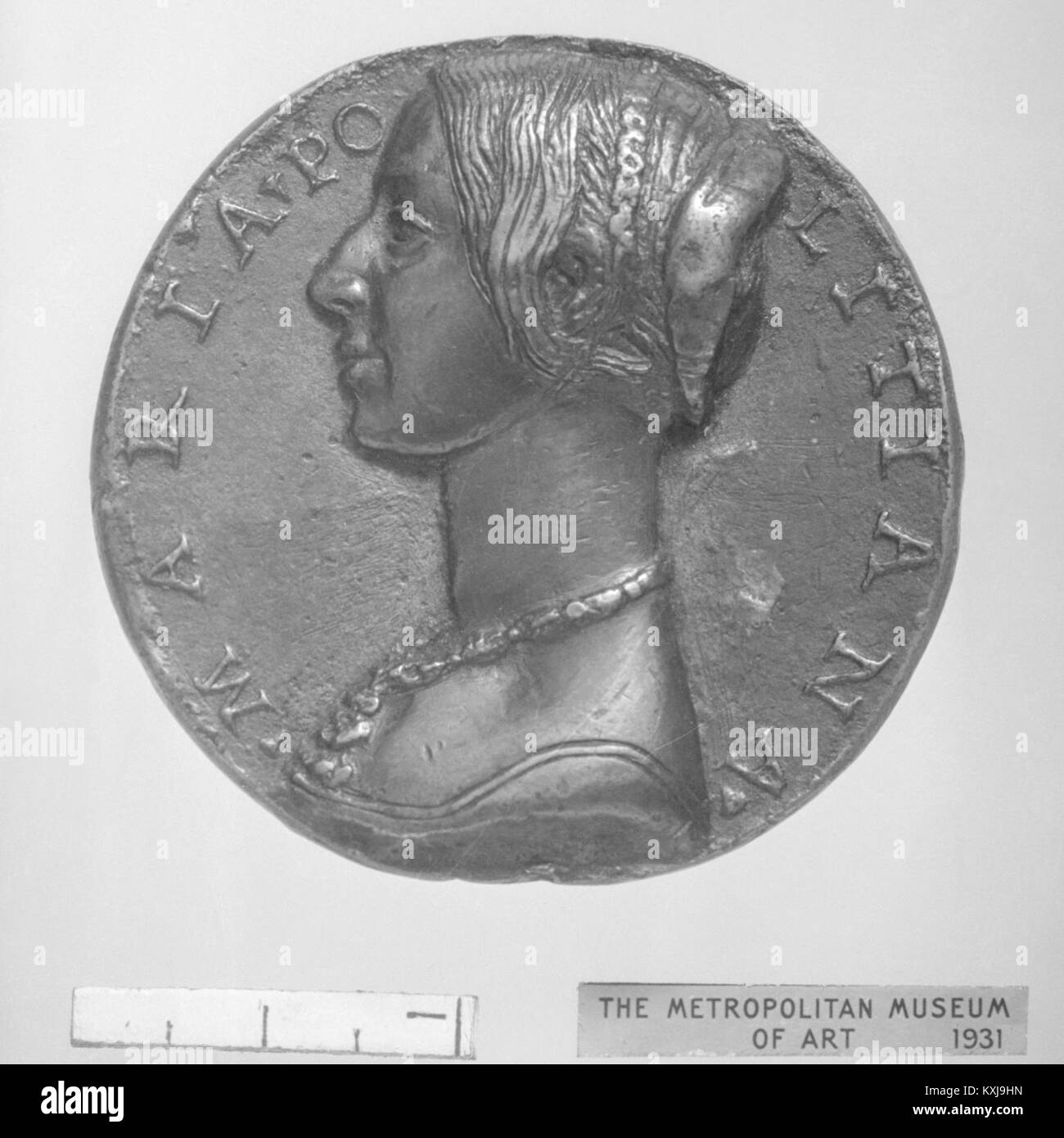 Angelo Poliziano (1454–1494) war ein bekannter italienischer Humanist, Dichter und Gelehrter der Renaissance. Seine Werke trugen maßgeblich zur Klassik und Literatur im Italien des 15. Jahrhunderts bei. Maria Poliziana ist eine verwandte historische Figur. Stockfoto