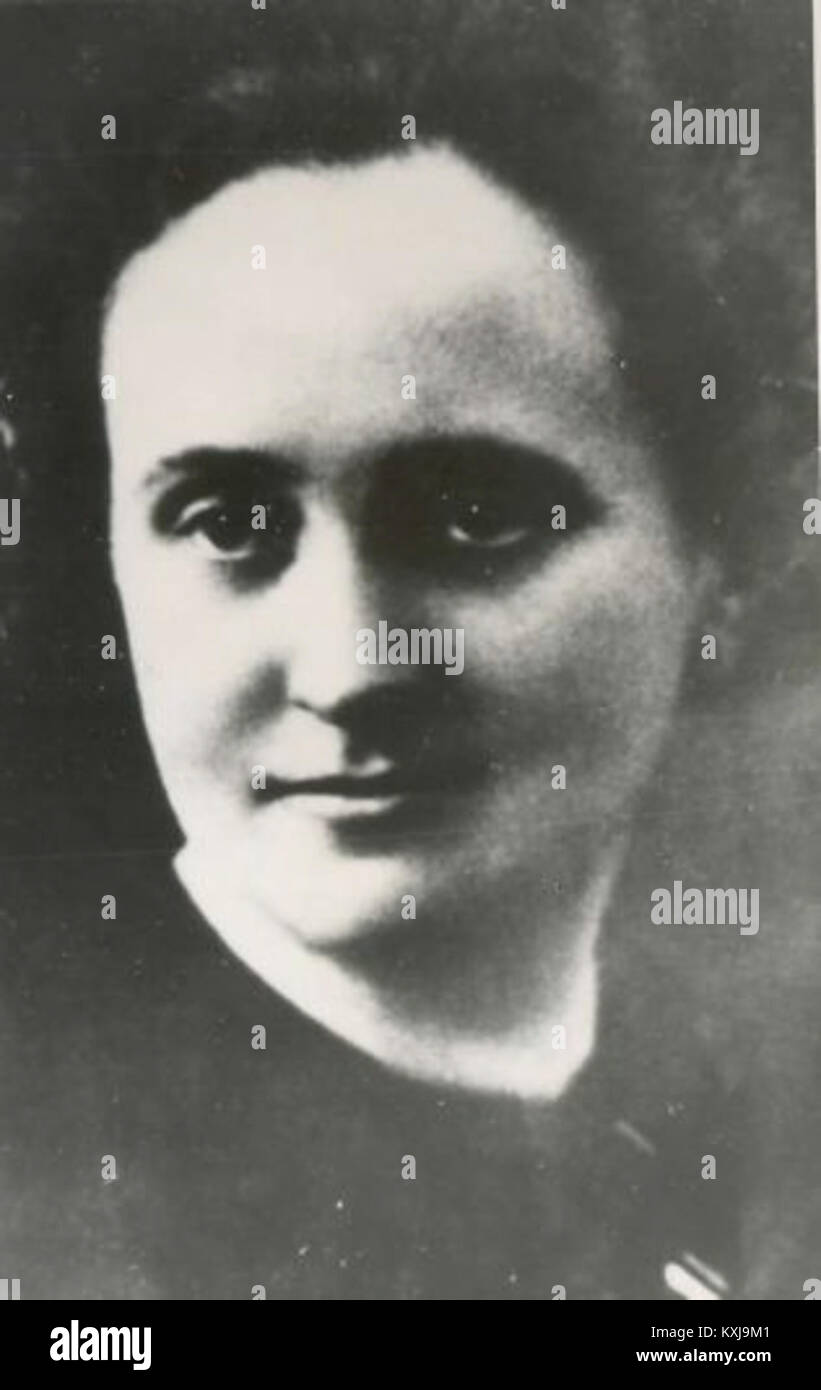 Foto von Anica Cernej aus den 1920er Jahren, das Kleidung, Frisur und Gesichtszüge zeigt, die für diese Zeit repräsentativ sind, und eine kulturelle Figur in Europa dokumentiert. Stockfoto