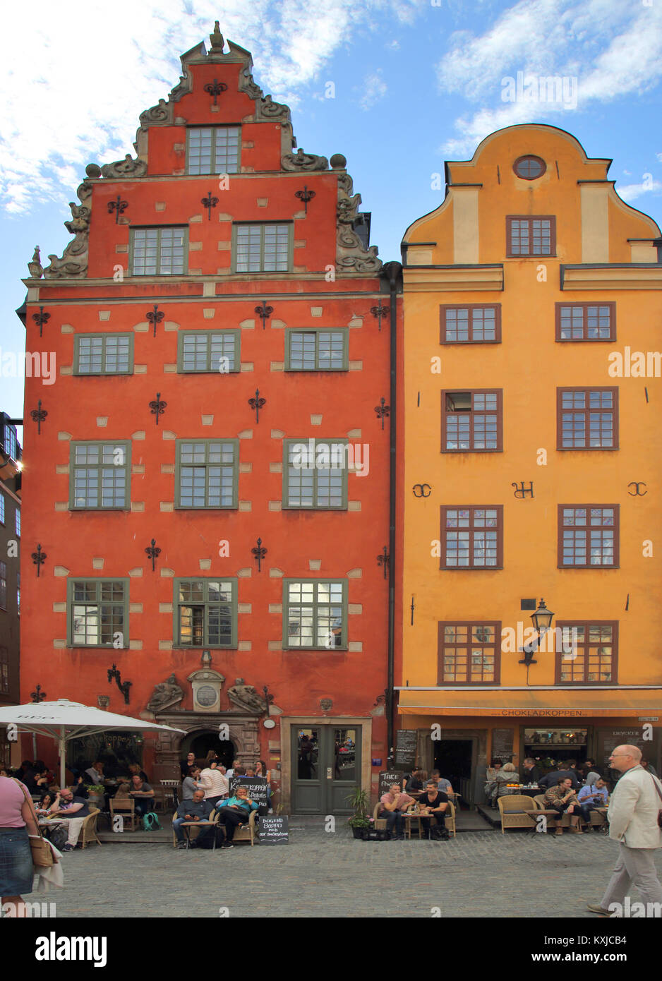 Stockholm alte Stadt Stortorget Gamla Stan Schweden Stockfoto