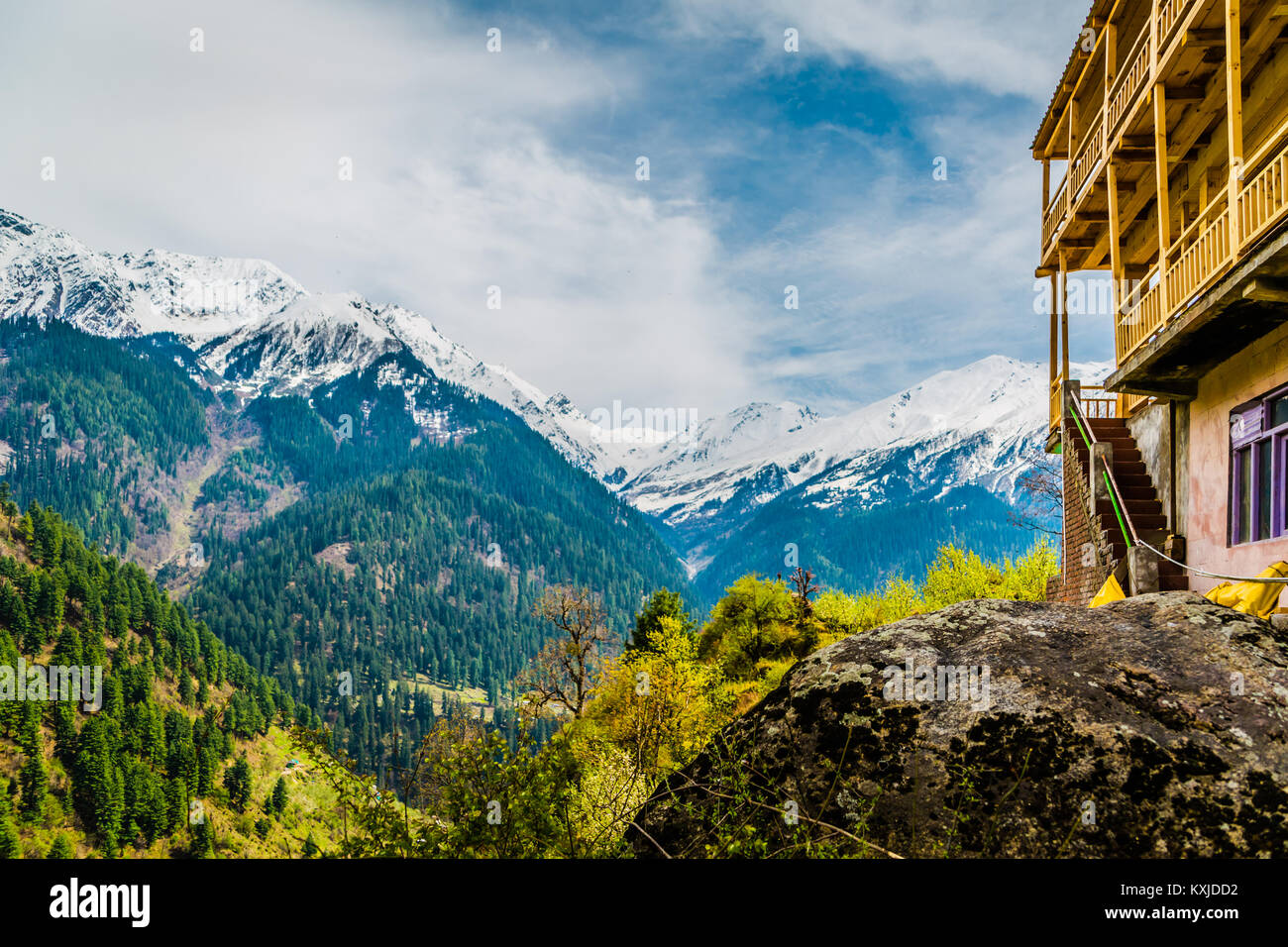 Tosh Dorf - Himachal Pradesh - Indien © Sauriêl Ltd | Samantha Scholl | | www.saurielcreative.com fb.com/SaurielPhotography Stockfoto