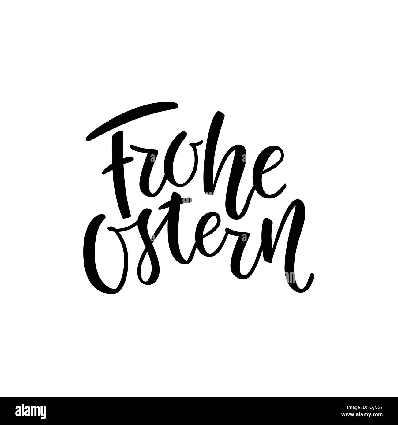 Frohe Ostern Deutsche text Schrift Kalligraphie. Frohe Ostern für
