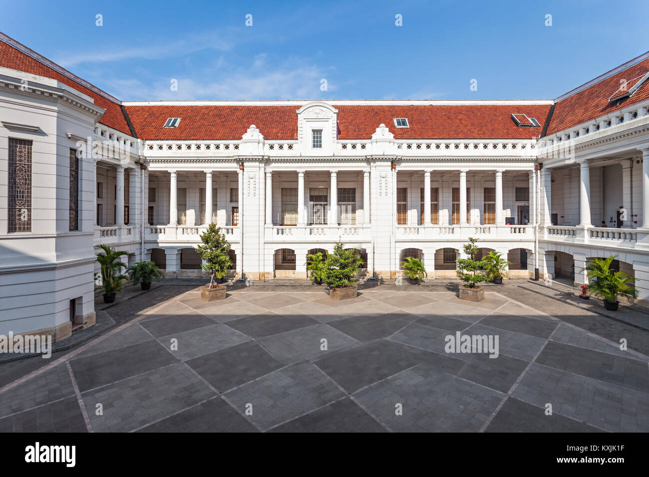 JAKARTA, Indonesien - 19. OKTOBER 2014: Bank Indonesia Museum. Stockfoto