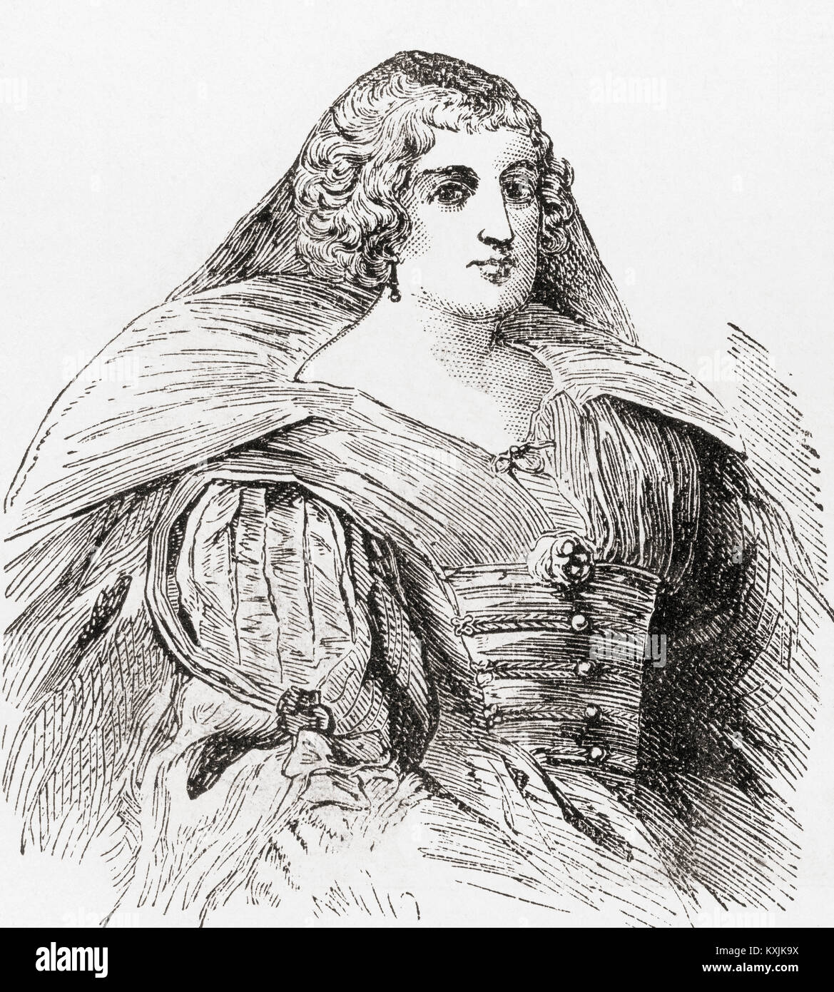 Marie de Medici, 1575 - 1642. Königin von Frankreich als die zweite Frau von König Heinrich IV. von Frankreich. Von Station und Lock's illustrierte Geschichte der Welt, veröffentlicht C 1882. Stockfoto