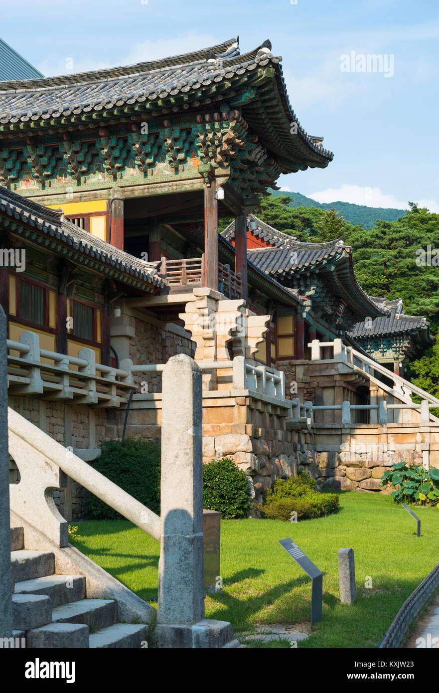 Bulguksa Tempel, Kyongju, Südkorea. Stockfoto