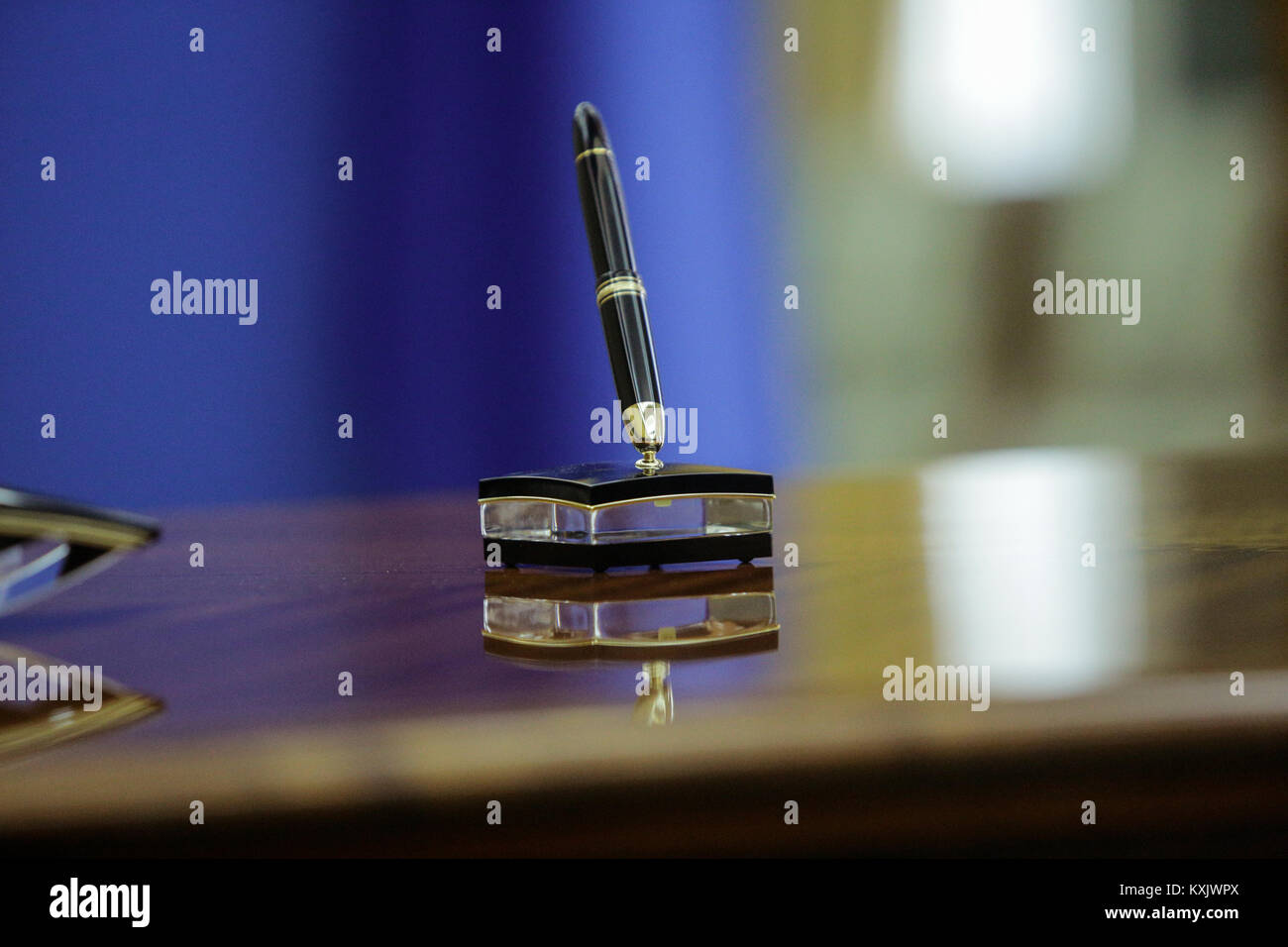 Expensive pen used to sign official contracts Stockfoto