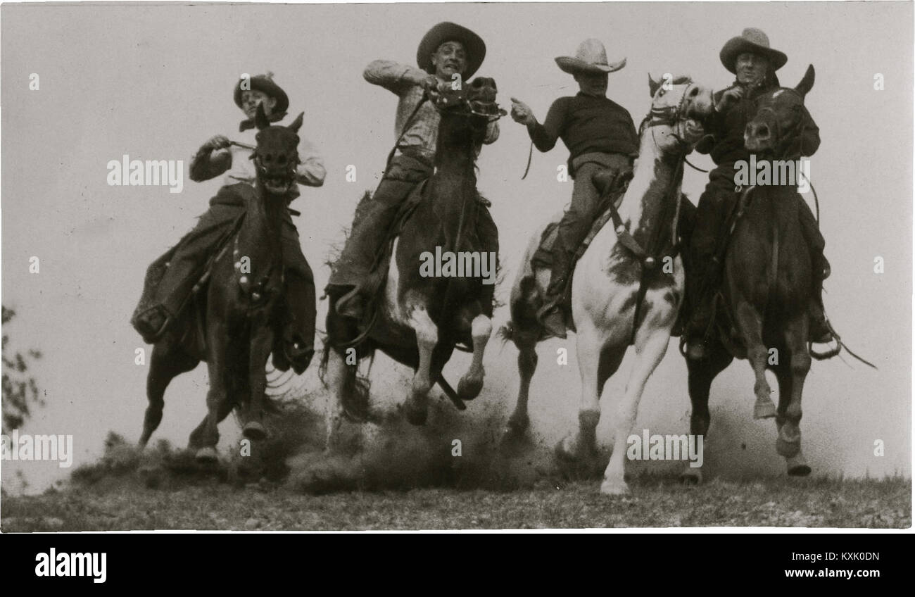Cowboys Racing Stockfoto