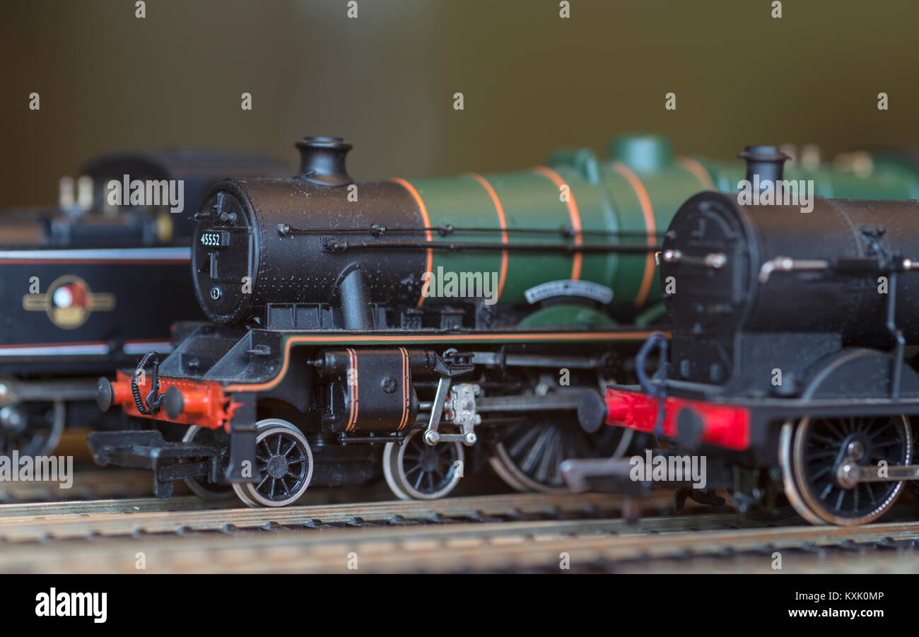 Elektrisches Modell der Bahnhof Lokomotive ilver Jubilee' Stockfoto