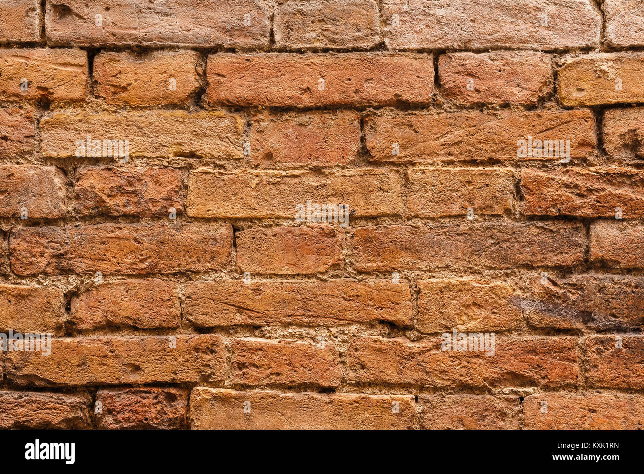 Alte detoriated Wand in Italien. Nahaufnahme der Textur. Stockfoto