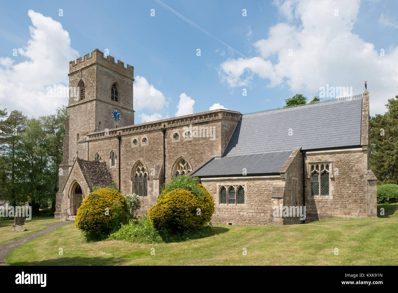 Die Pfarrkirche von St. Maria, Upper Heyford, Oxfordshire, England, Grossbritannien, Europa Stockfoto