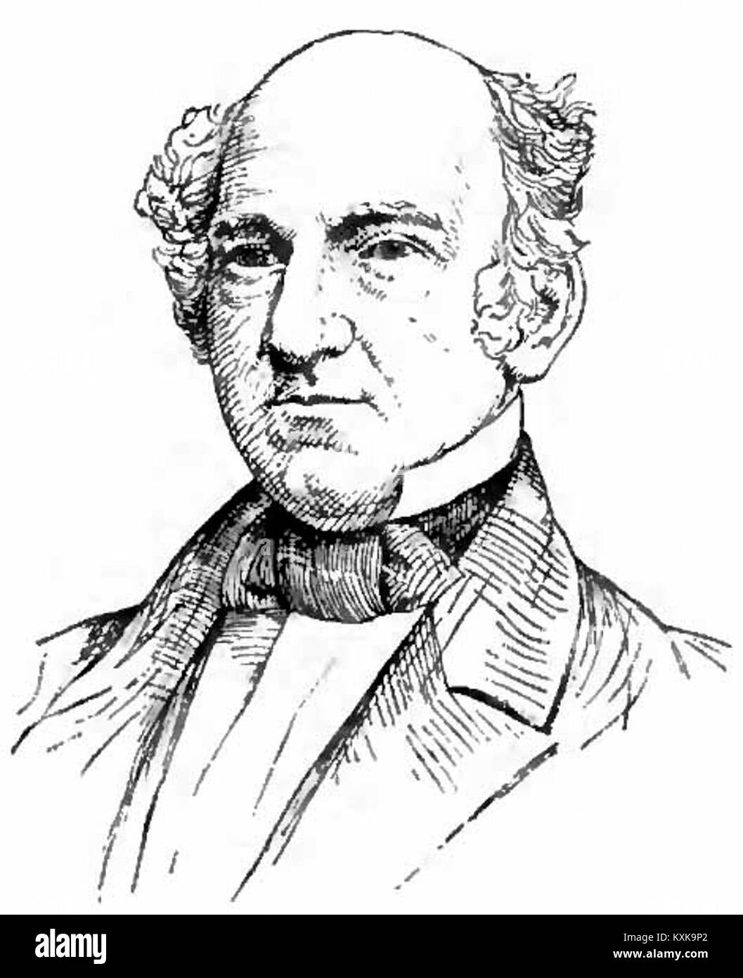 Erastus Brigham Bigelow war ein amerikanischer Erfinder und Industrieller im 19. Jahrhundert; dieser Eintrag dokumentiert sein Leben, Werk und seine Beiträge zur Industrie. Stockfoto