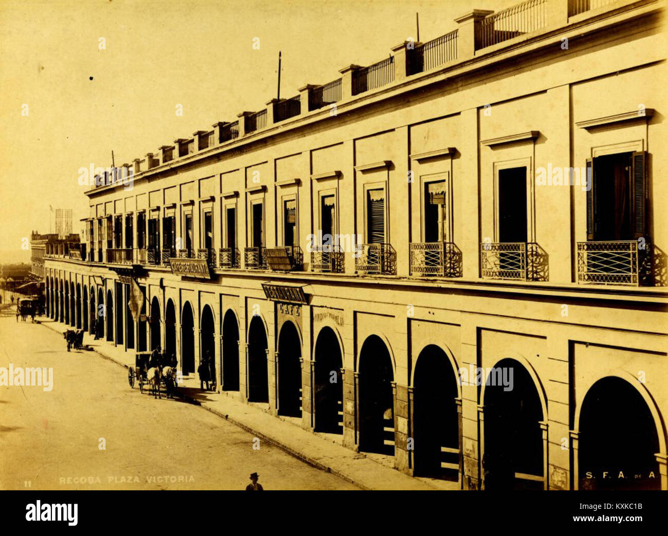 Archivo General de la Nación Argentina 1890 ca. Buenos Aires, Antigua Recova Stockfoto