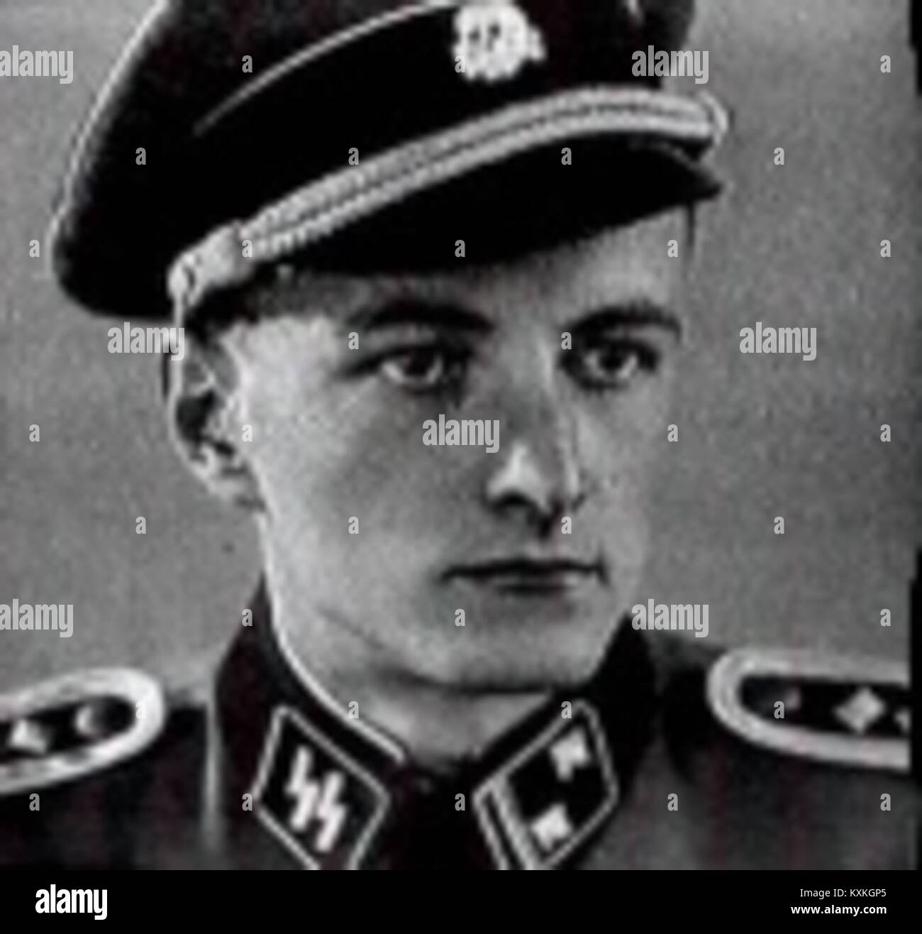 Auke Bert Pattist (1920-2001) in SS-Uniform Stockfoto