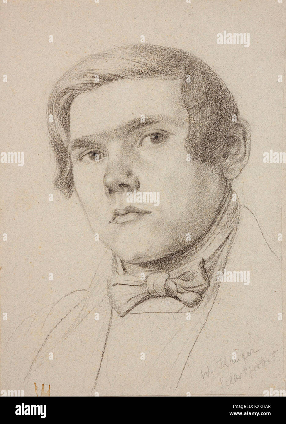 Autoportree, Woldemar Friedrich Krüger Stockfoto