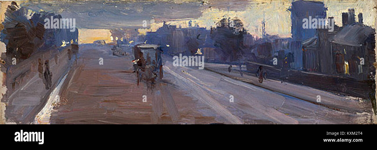 Arthur Streeton - hoddle Straße, 10 Uhr, 1889 Stockfoto