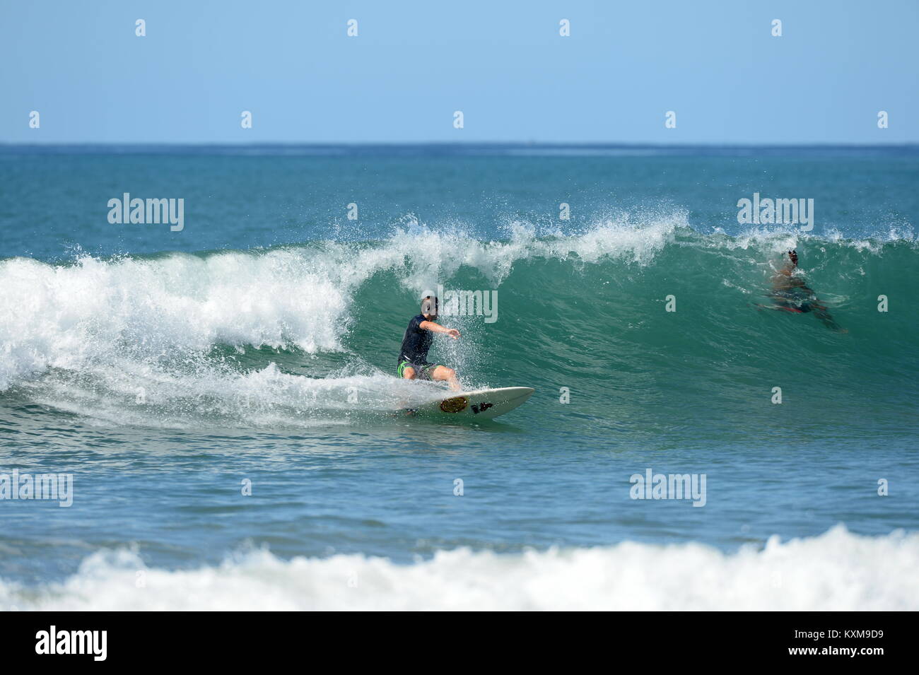 Surfen in Costa Rica Stockfoto