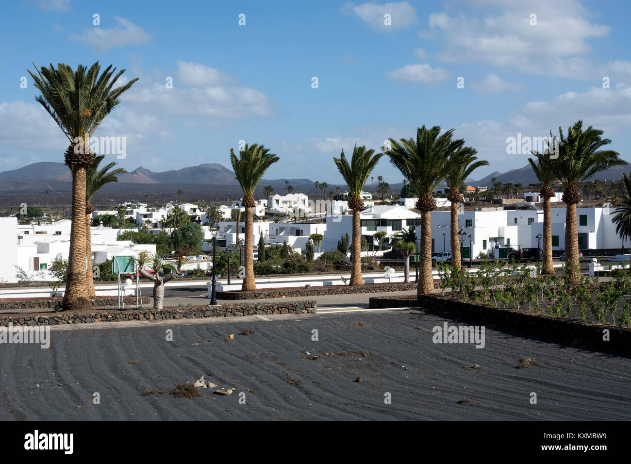 Dorf Yaiza, Lanzarote, Kanarische Inseln, Spanien. Stockfoto