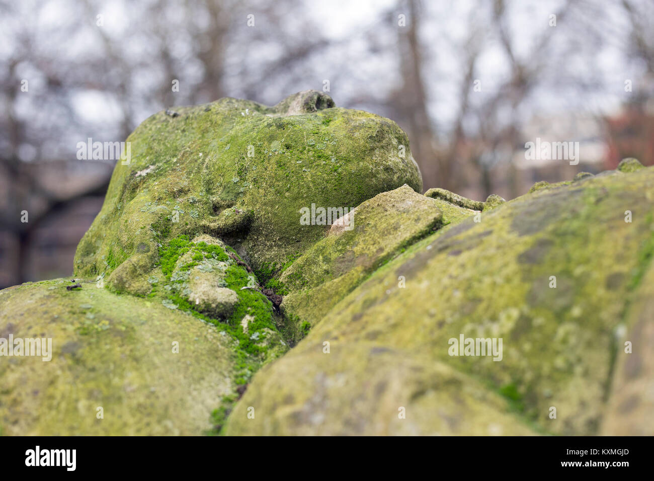 Dezember 2017. London, England, in der Nähe von das Grab von John bunyan an Bunn Hill Friedhof. Stockfoto