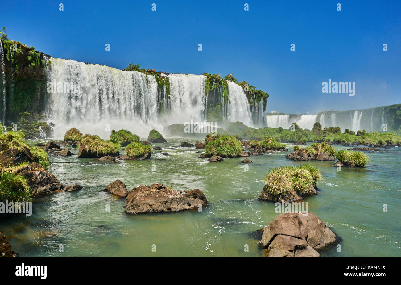 Iguazu Wasserfälle, Foz de Iguassu, Parana, Brasilien, Südamerika Stockfoto
