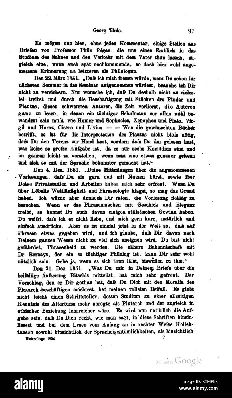 Band 17, Seite 101 des „Biographischen Jahrbuchs für Altertumskunde“ präsentiert wissenschaftliche Artikel zur Altertumsgeschichte mit dem Schwerpunkt biographische Studien von Figuren aus der Antike und ihren kulturellen Beiträgen. Stockfoto