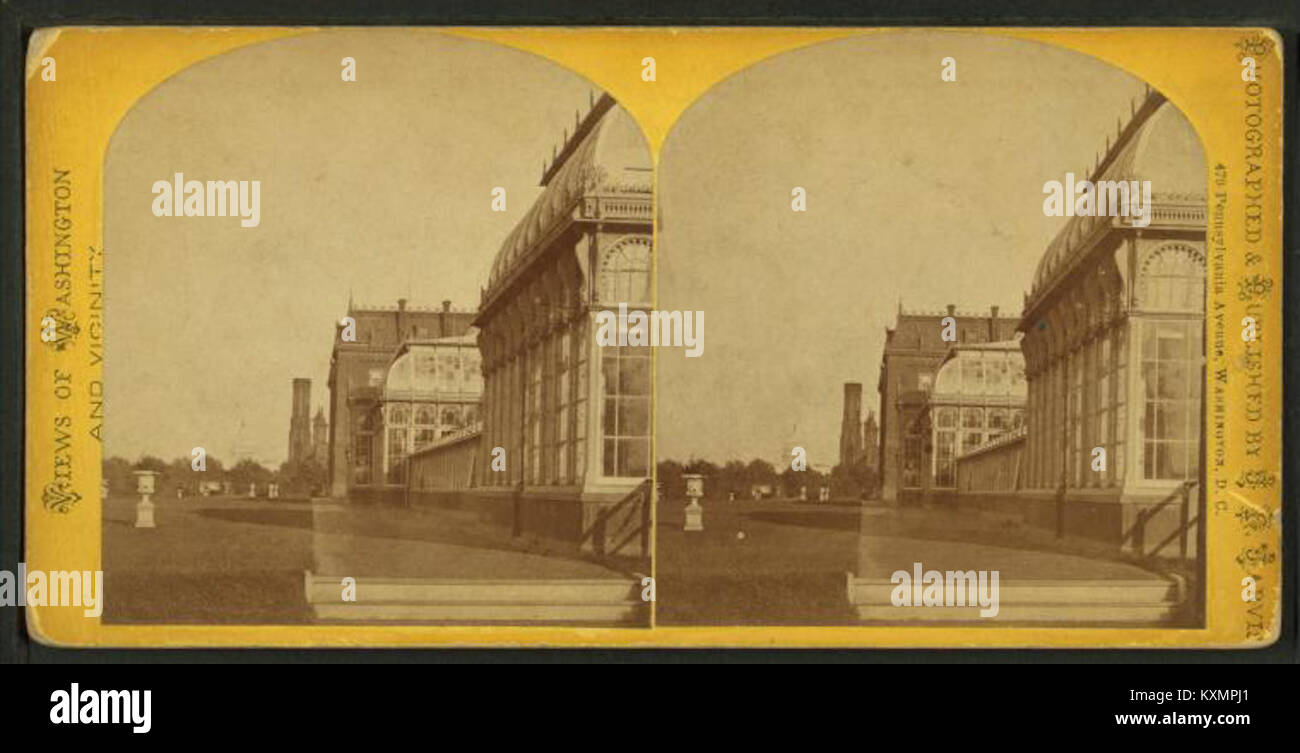 Luftaufnahme von Washington, D.C., mit dem Kapitol der USA, der Smithsonian Institution, dem Konservatorium und den landwirtschaftlichen Gebäuden, die Architektur hervorheben, Layout und historische Sehenswürdigkeiten. Stockfoto