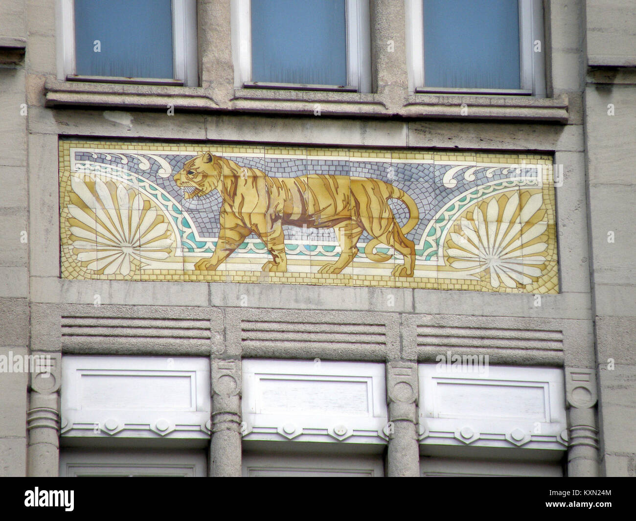 Antwerpen Koningin Astridplein n° 21-22 (3) Stockfoto