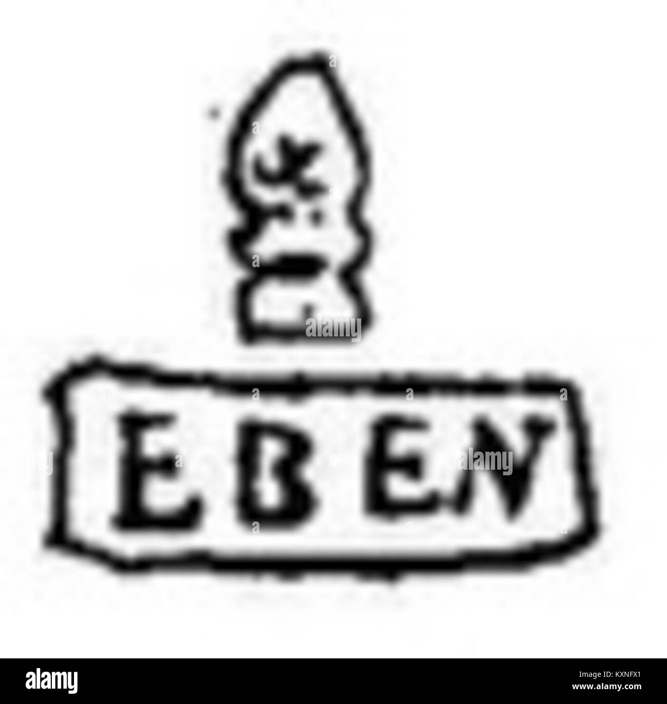 Technische Illustration oder Kennzeichnung mit Boeheim 160, möglicherweise bezogen auf einen Kunst-, Technik- oder Referenzkatalog. Stockfoto