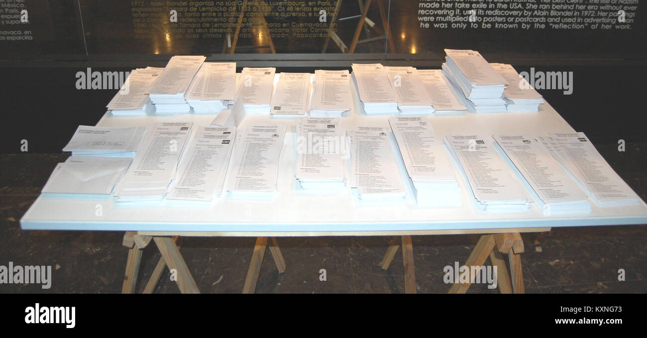 Die Kommunalwahlen am 28. Mai 2007 in Vigo, Spanien, dokumentieren den lokalen politischen Prozess und die Ergebnisse für den stadtrat. Stockfoto